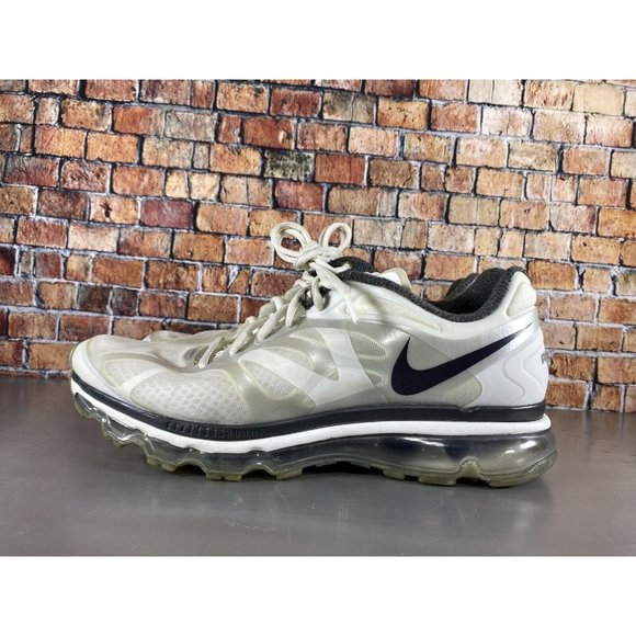 Nike Air Max 487982-100 Men’s Athletic Running Sneakers Sizz 11.5. White/Silver - Picture 4 of 9